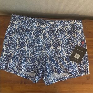 NWT Milly SZ 4 blue printed shorts